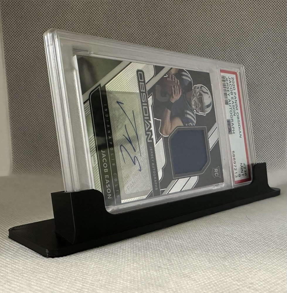 PSA Thick Slab Horizontal Card Holder Black Display Stand 3d printed