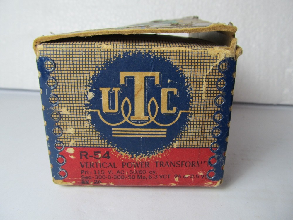 UTC Model R-54 Power Transformer Vintage
