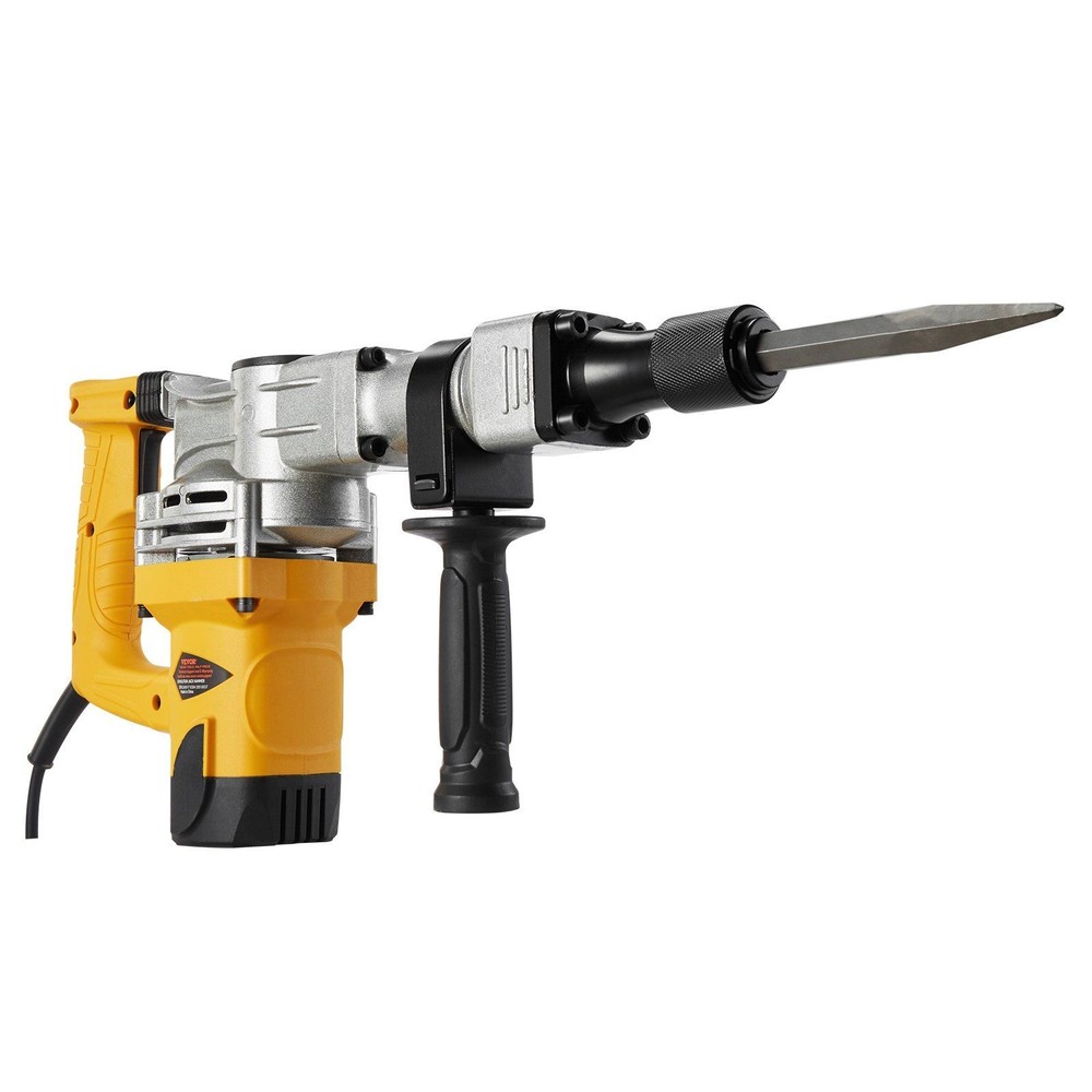1400W Electric Jack Hammer & Concrete Breaker with 2 Chisel Bits & Case