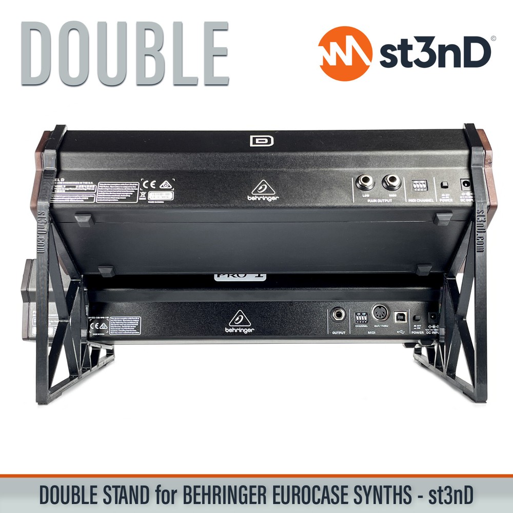 DOUBLE STAND for BEHRINGER EUROCASE INSTRUMENTS AND SYNTHS - 3D Printed