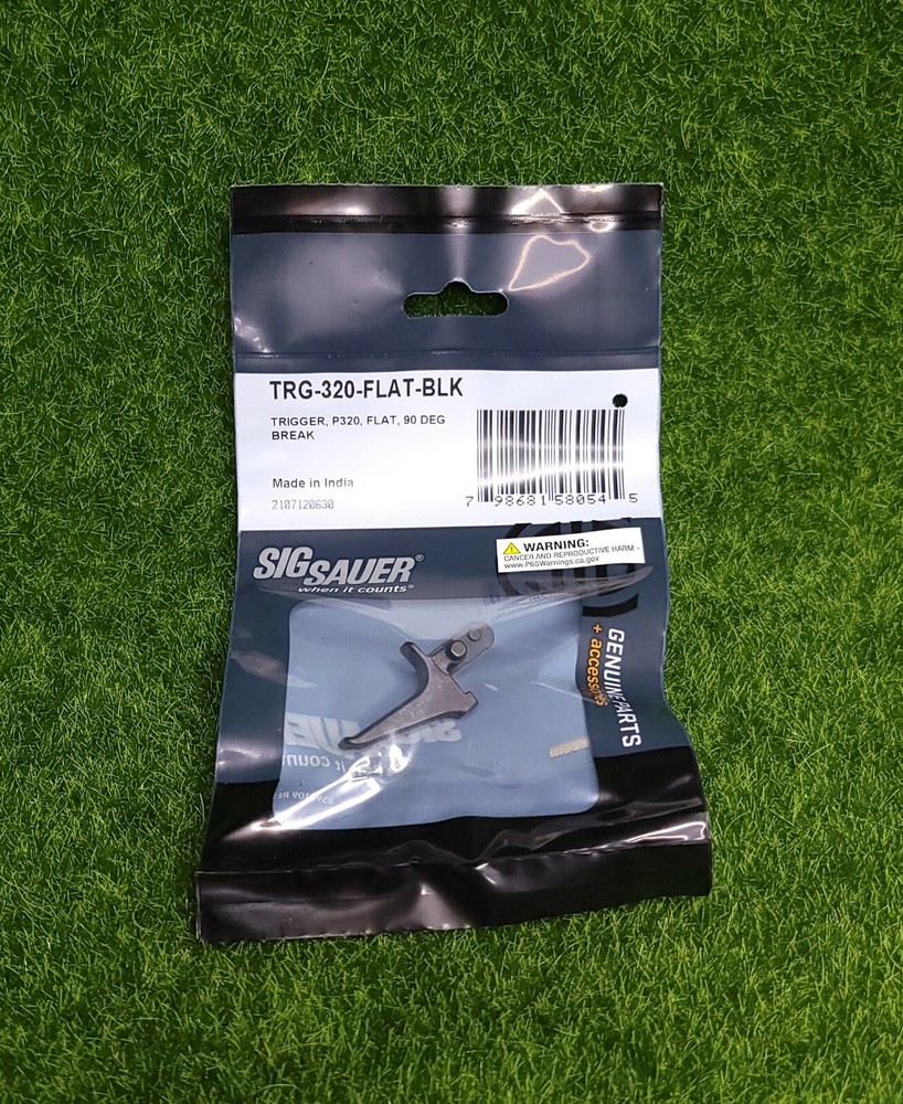 Sig Sauer OEM Flat Trigger for M17, M18, P320 X-FIVE, Black - TRG-320-FLAT-BLK
