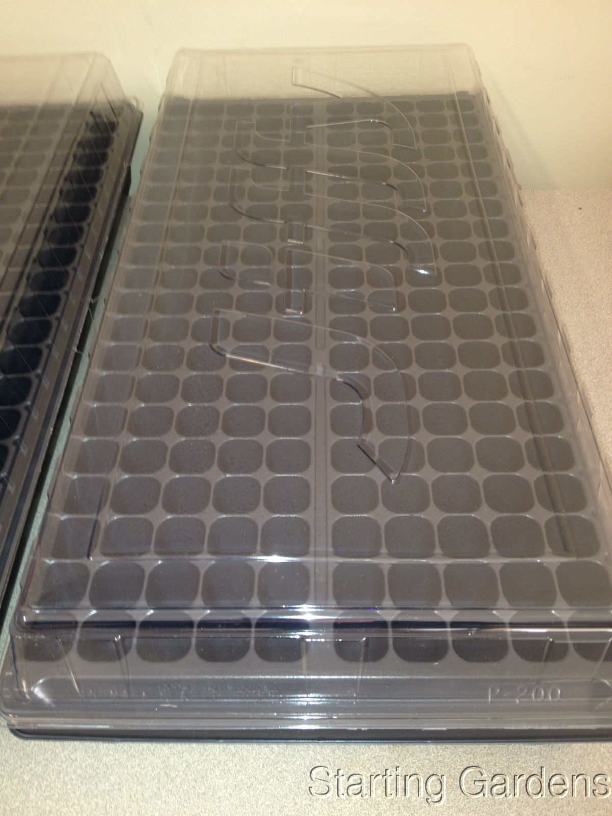 Seed Starting Kit (2ea) Seed Trays, 200 Cell Plug trays, Propagation Dome Lids