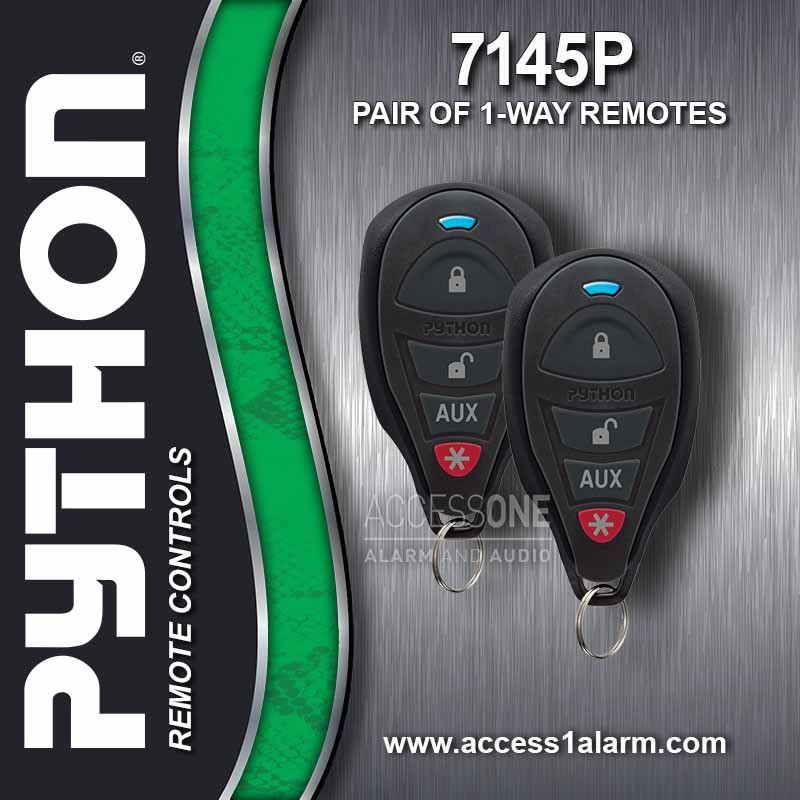 Pair of Python 7145P 4-Button Remote Controls EZSDEI7141 For 3105P 4105P 3305P