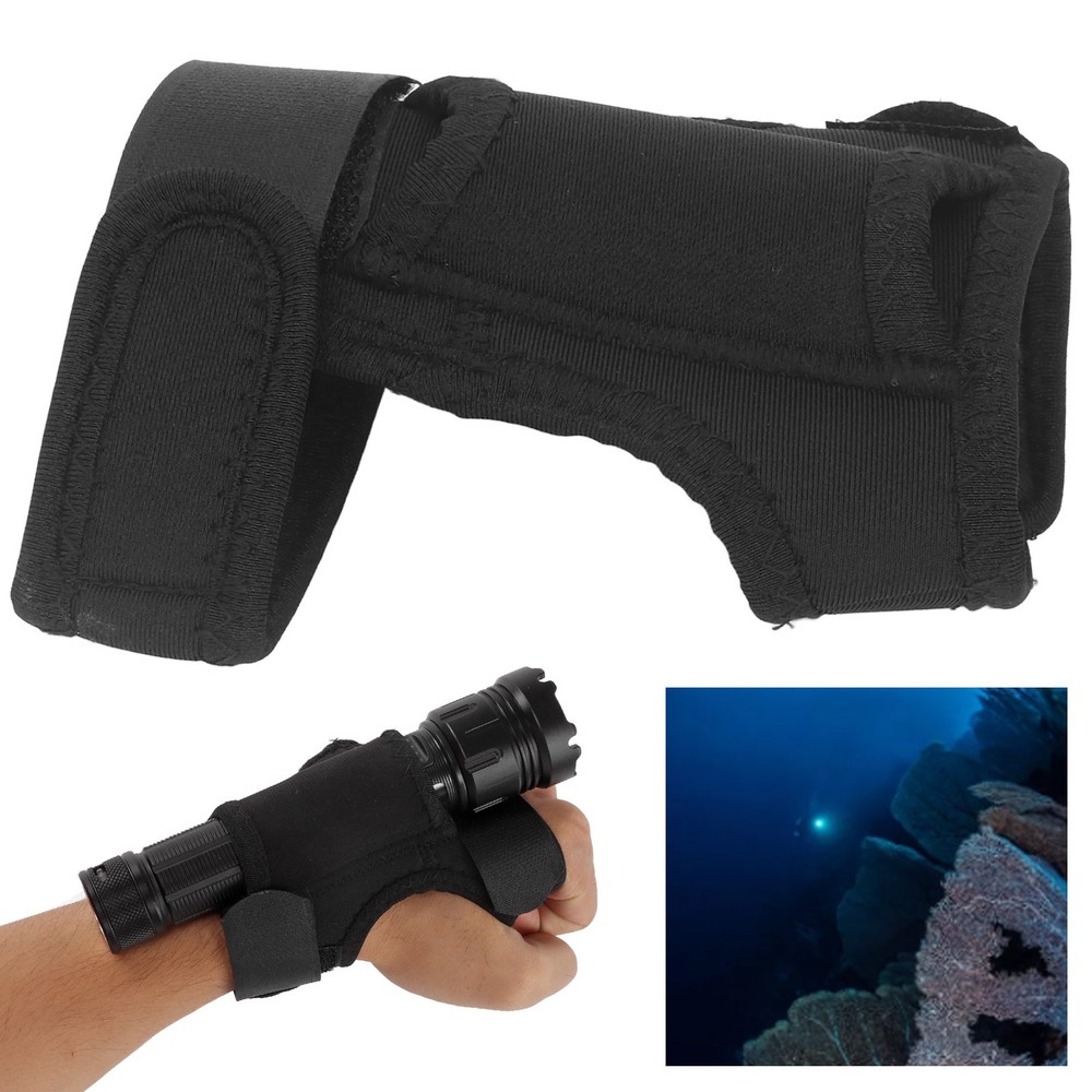 Hands-Free Diving Flashlight Holster Thickened Nylon Arm Mount Trending