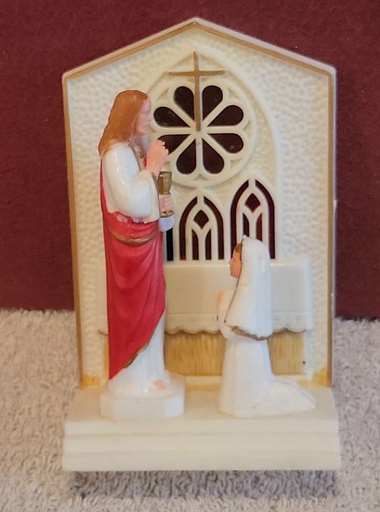 Vintage Hard Plastic First Communion Cake Topper Hong Kong