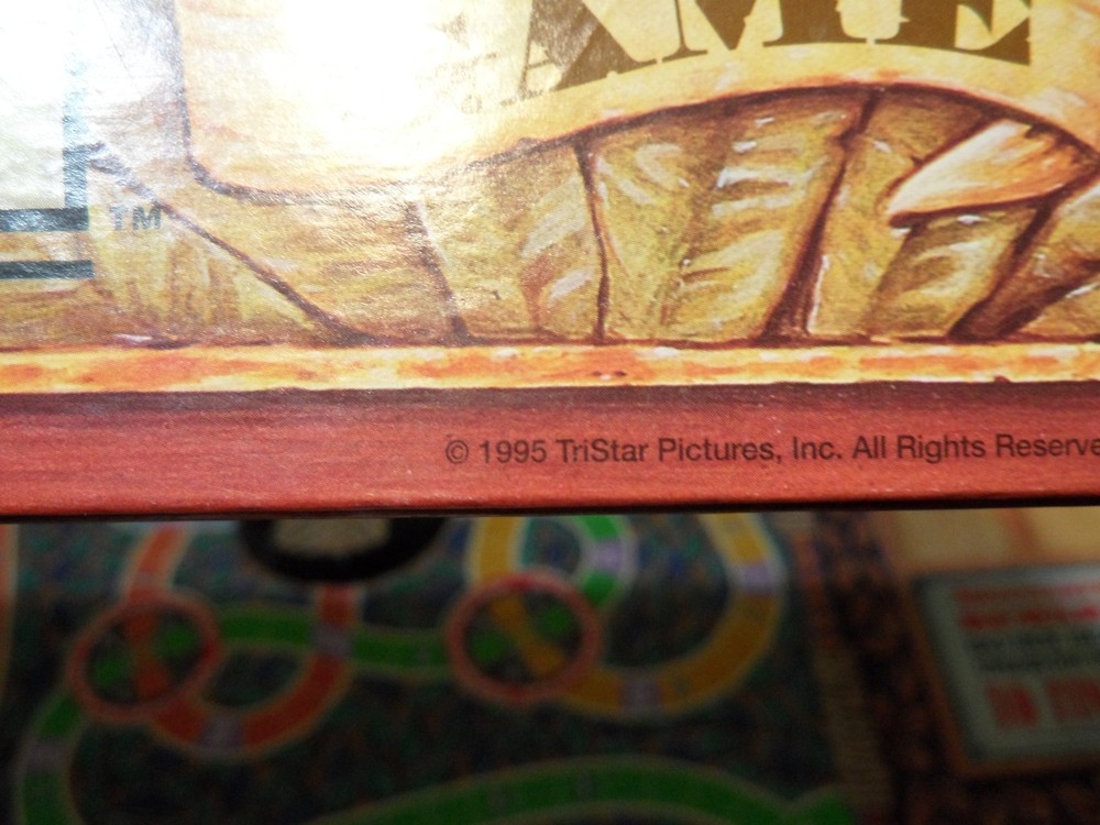Jumanji 1995 Board Game 98% Complete Missing 1 Pawn