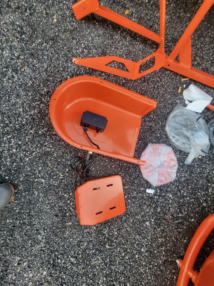 CENTRAL MACHINERY Cement Mixer Broken Belt *READ