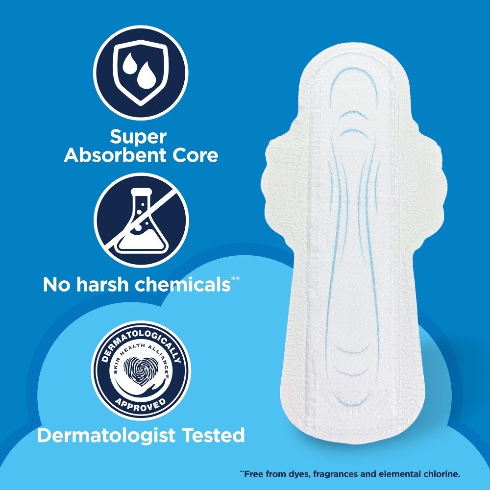 Ultra Thin Pizes 5 Extra Heavy Overnight Absorbency Wings Pads 46 Count