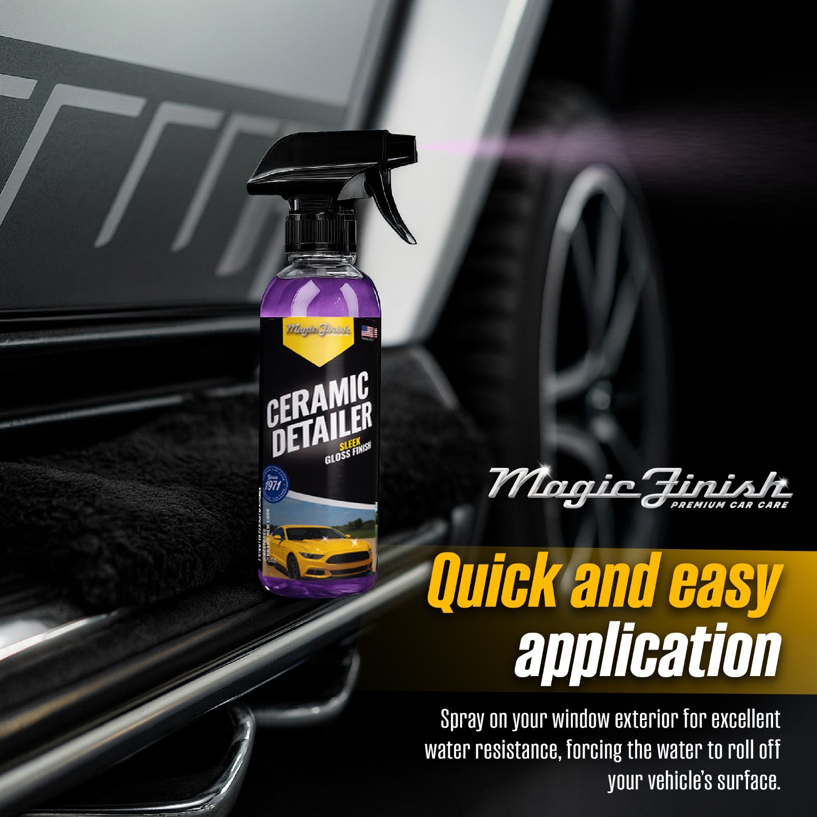 Ceramic Detailer (16 fl oz) – High-Gloss Ceramic Spray Coating for Sleek Finish