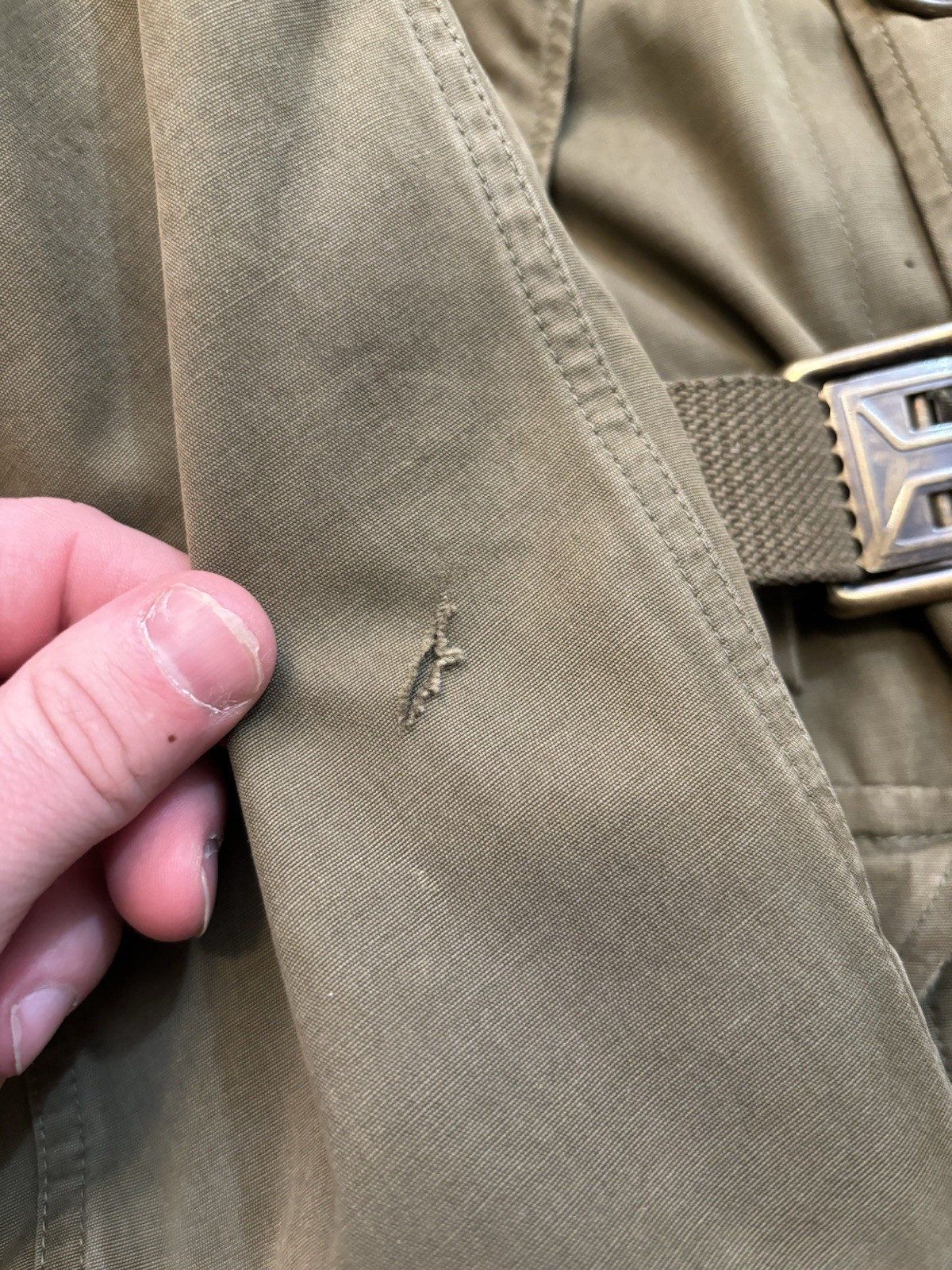 VTG M1947 US Military Parka Med W/ Liner Korean War Salty Army USMC