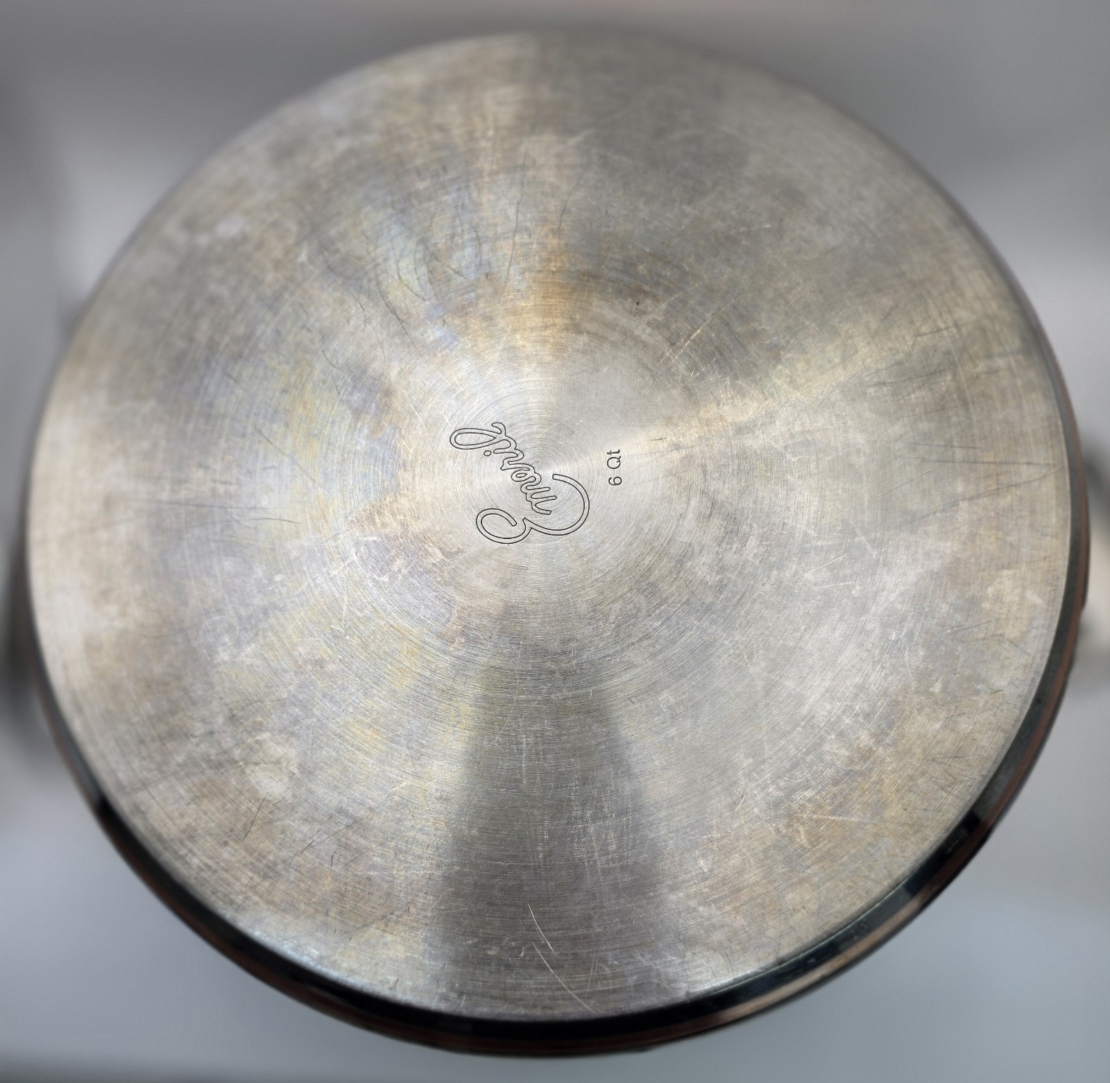 Emeril 6Qt Stainless Steel Copper Core Stock Pot with Glass Lid Double Handles