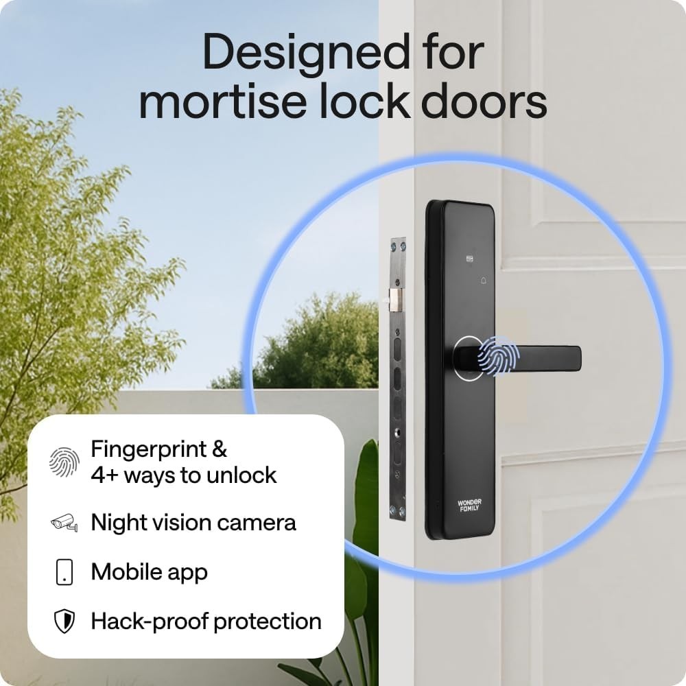 WiFi Smart Door Lock with Camera - European DIN Standard Not U.S ANSI Compatible