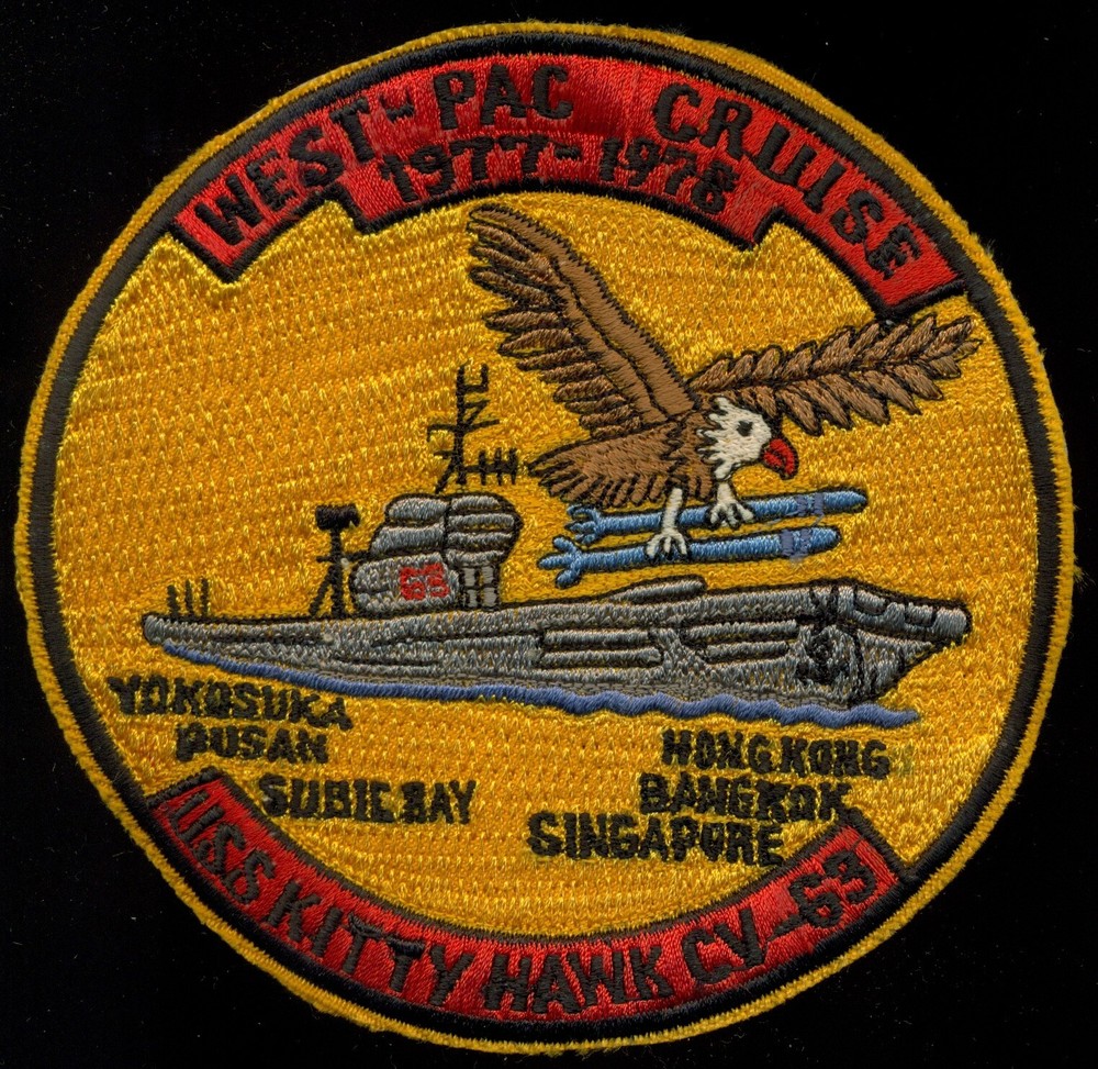 USN USS Kitty Hawk WESTPAC 1977 1978 Patch AP-2