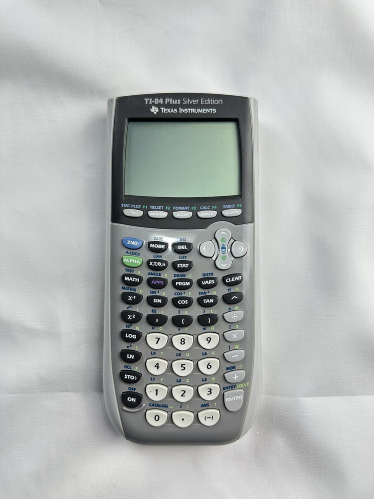 Texas Instruments TI-84 Plus Silver Edition Graphing Calculator Excellent Cond.