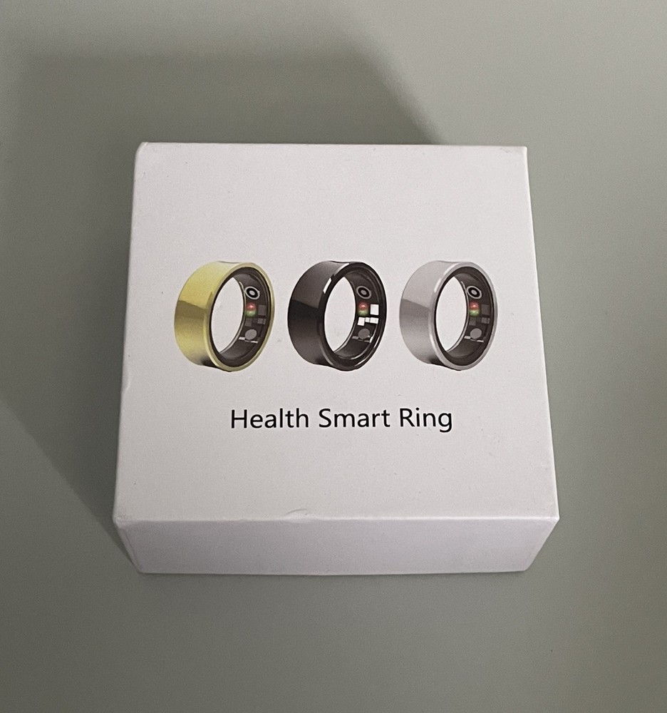Smart Ring Fitness Tracker/Sleep Tracker Bluetooth Silver Tone Size 8