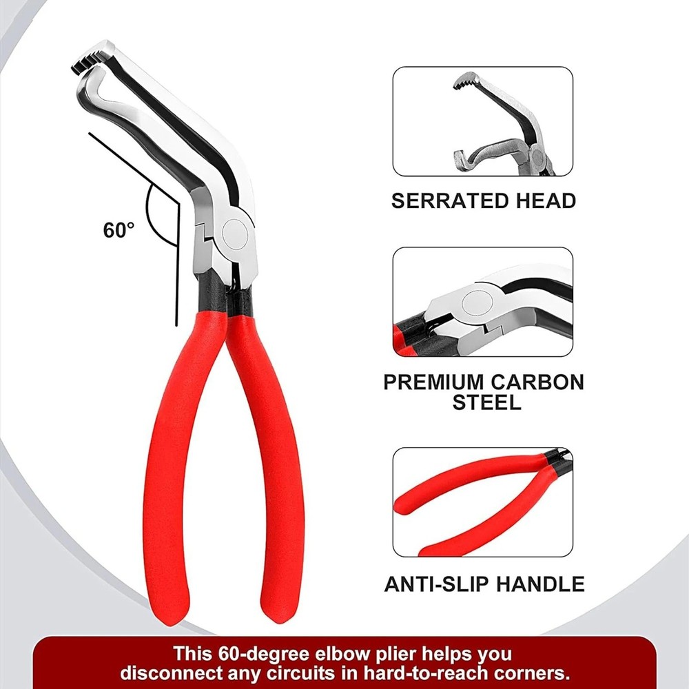 Electrical Disconnect Pliers Connector Separator Terminal Plug Removal Tool Kit