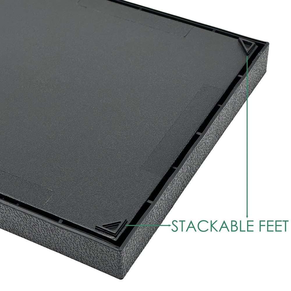 1.5" Stackable Plastic Jewelry Tray - Fit Full Size Inserts - Organizing Ring...