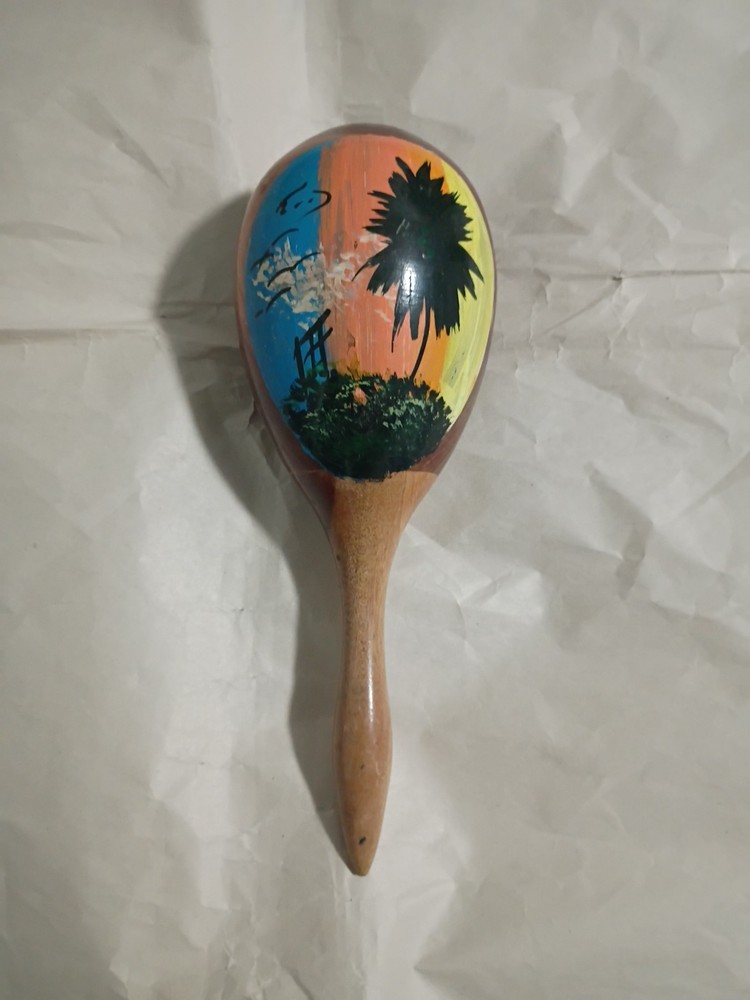 Wooden Painted Maraca