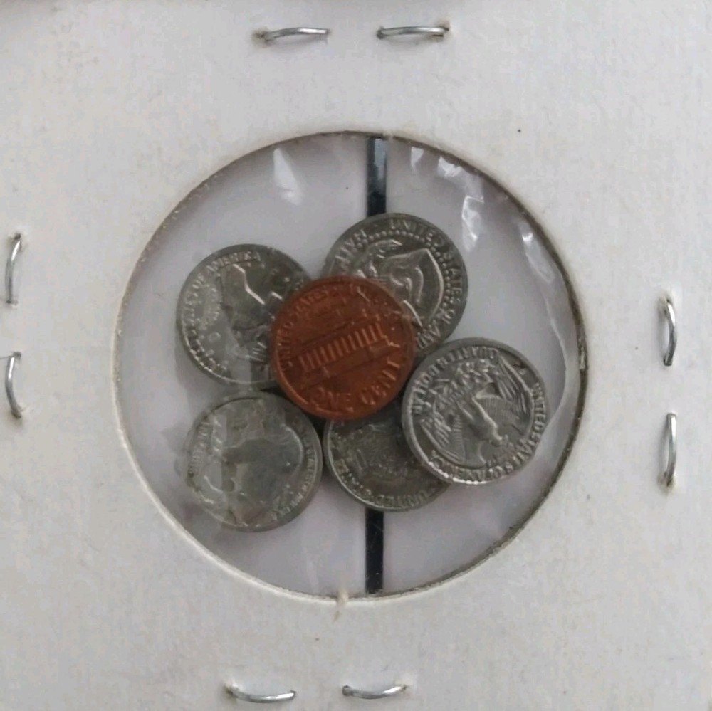 MODERN MINI U.S. COINS SET IN HOLDER