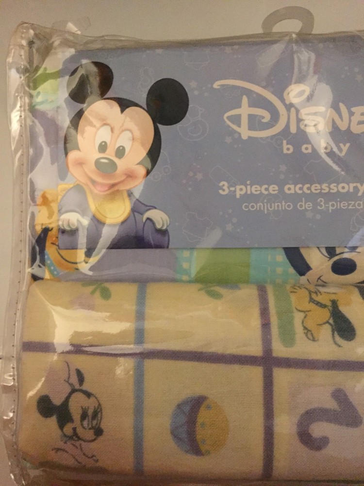 New DISNEY Baby 3 Piece Mickey Mouse Accessory Set