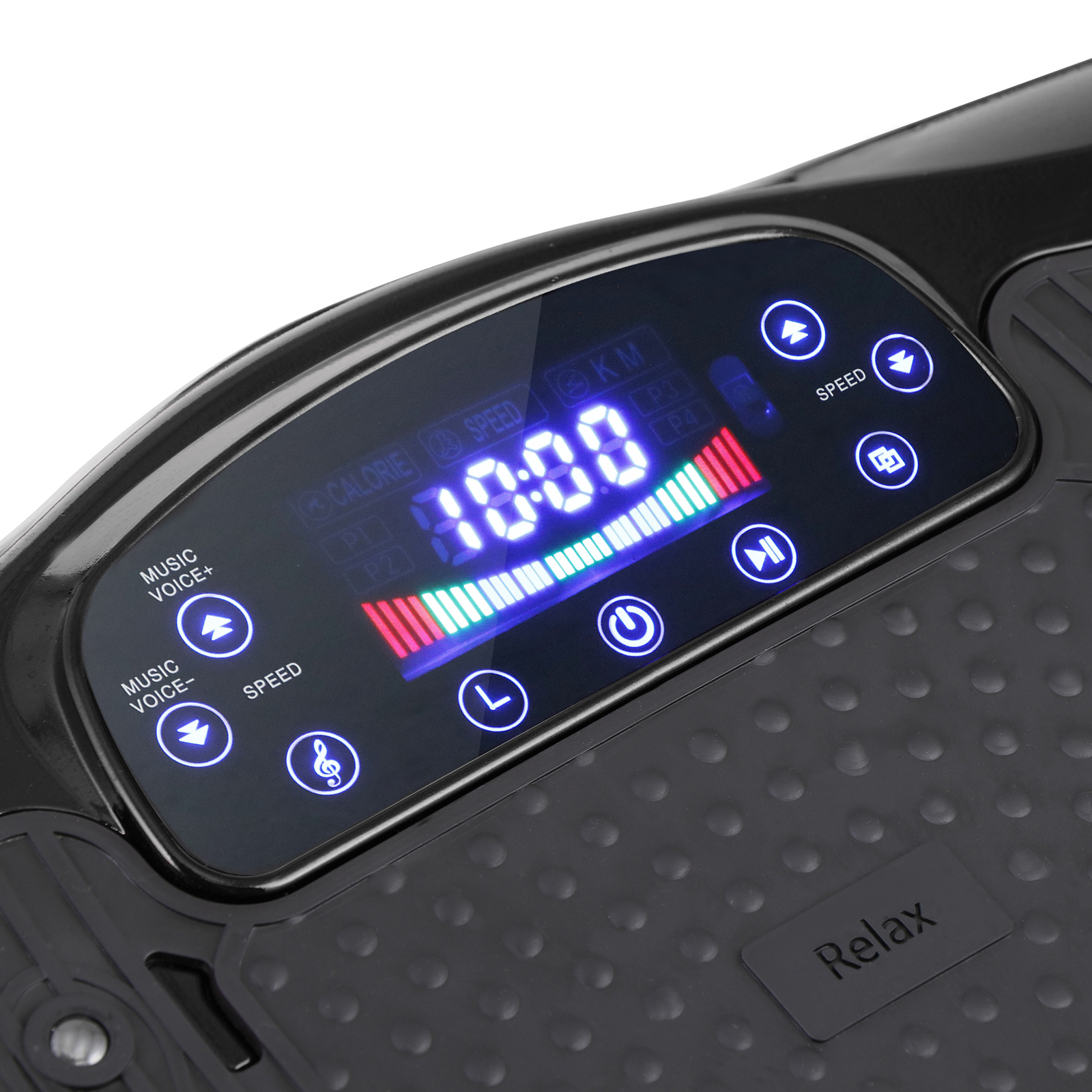 Whole Body Exercise Vibration Platform Plate Fitness Massager Slim Machine Black