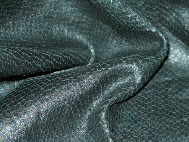 Italian Lambskin Laser Fish Scale Finish Black