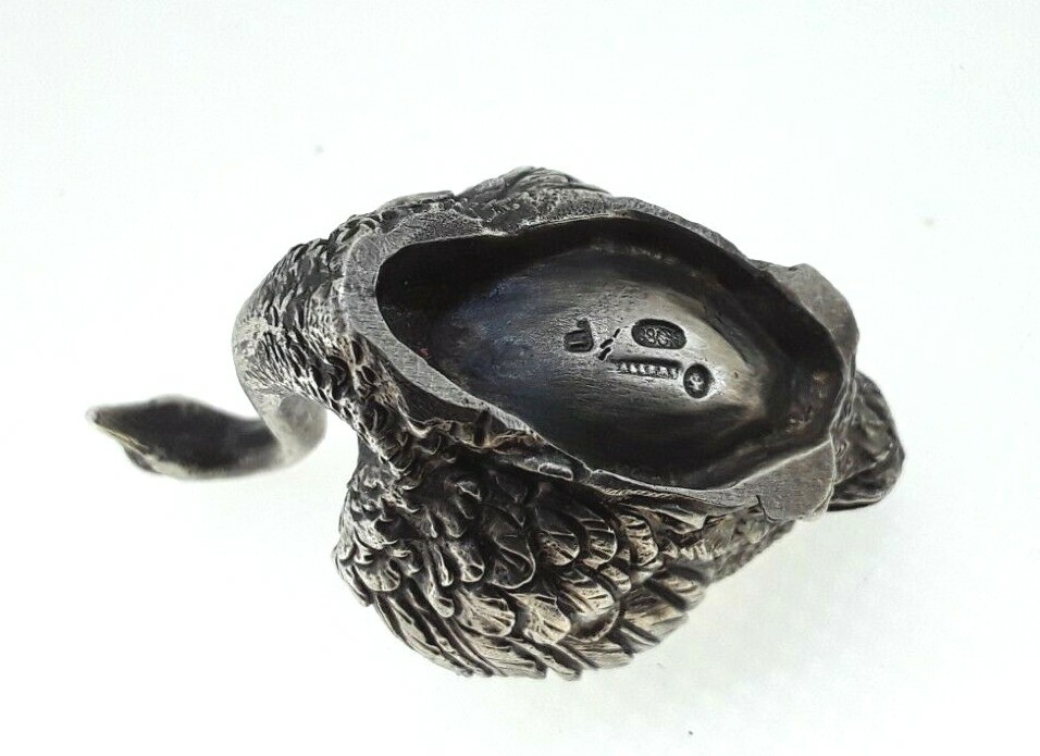Antique Russian silver gilt and Agate Saltcellar.