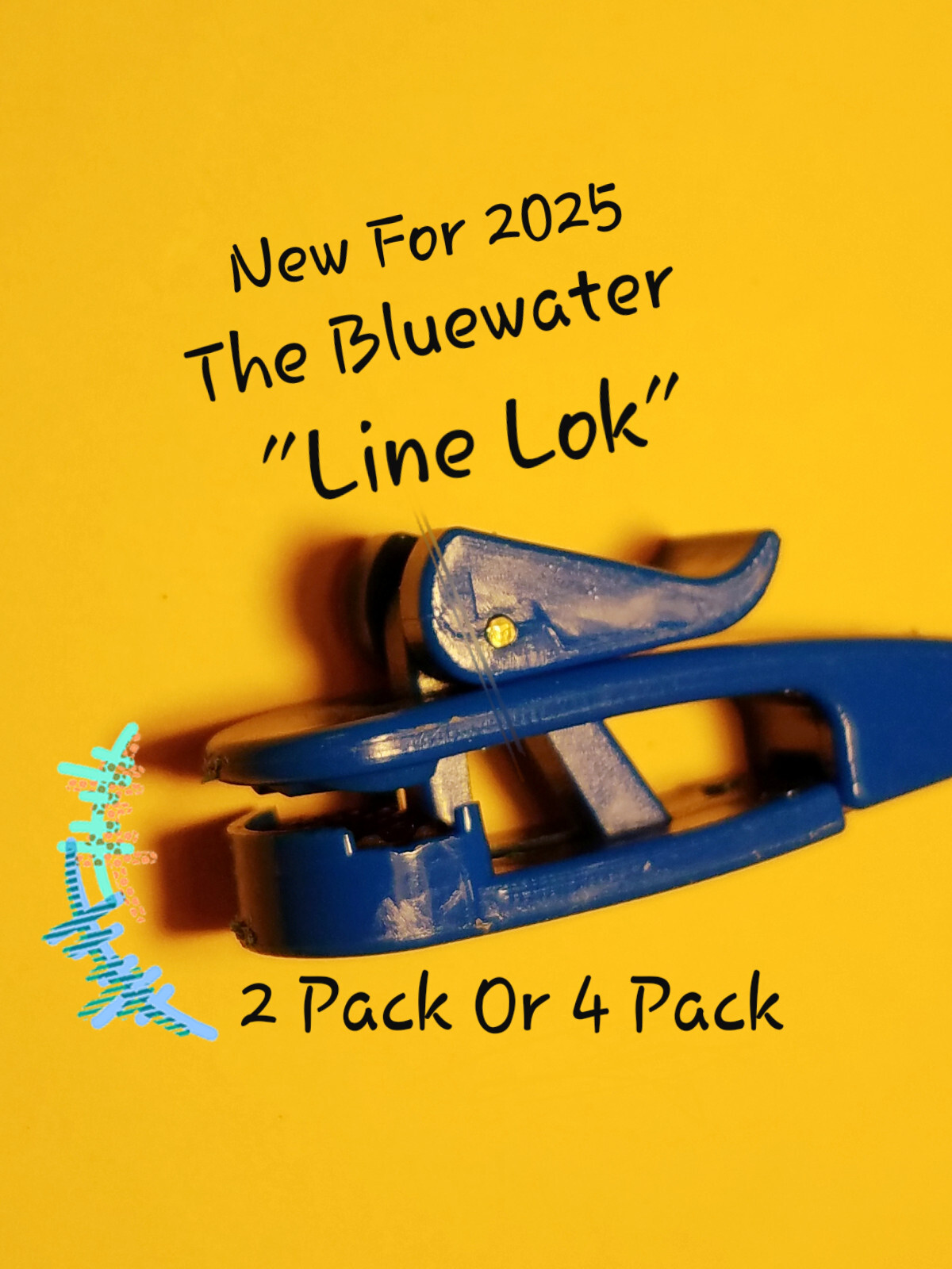 PLANER BOARD RELEASE/ SNAP WEIGHT CLIP BLUEWATER'S NEW LINE LOK 2 OR 4 PACK