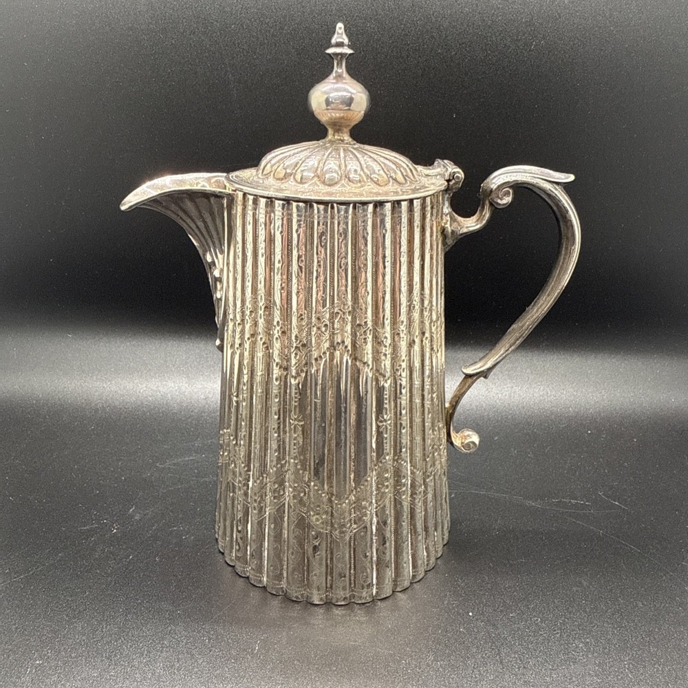 Antique Roberts & Belk Sheffield Silver Plated Small Tea Pot 6”