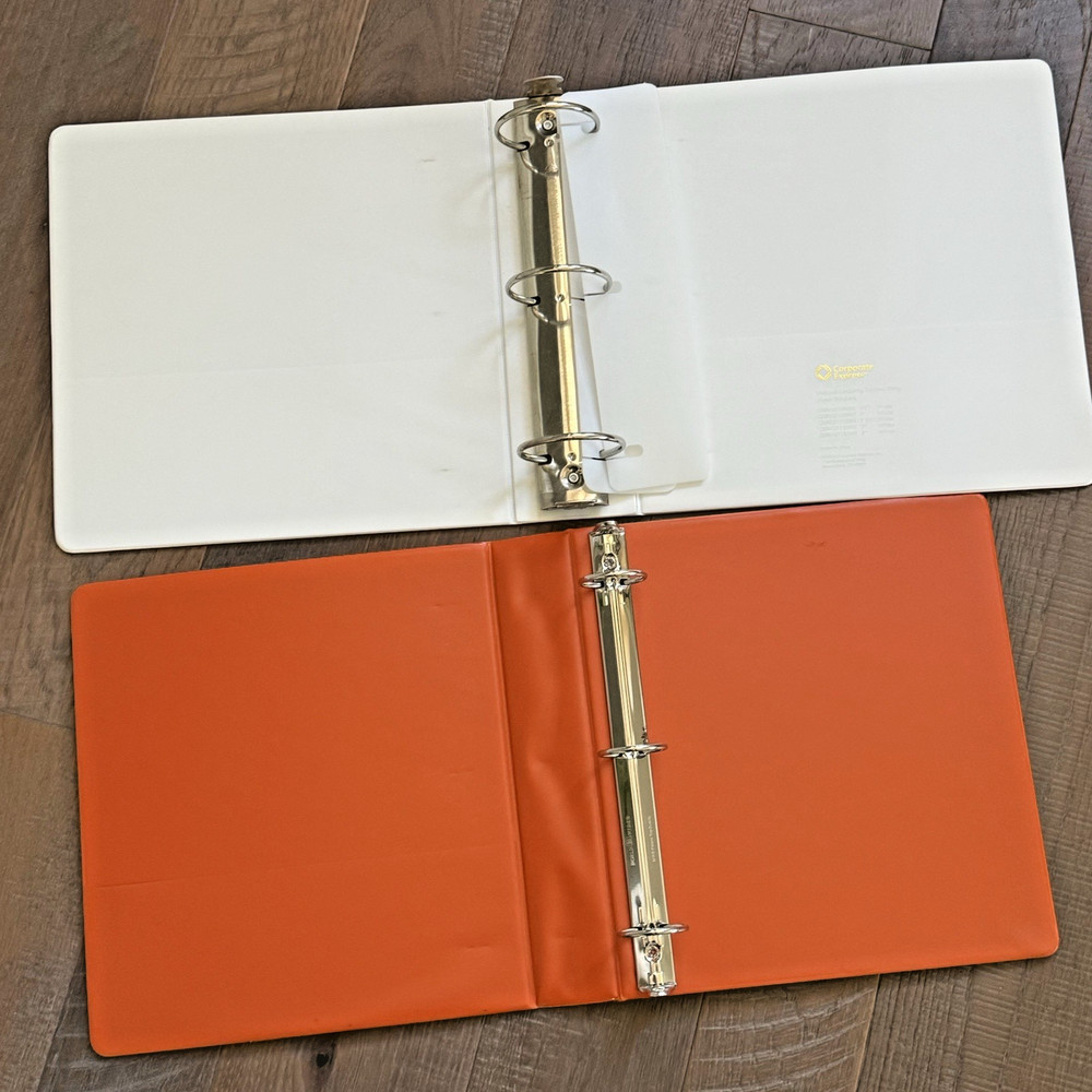 LOT Corporate Express Deluxe Locking Round Ring View Binders Binder Large T20