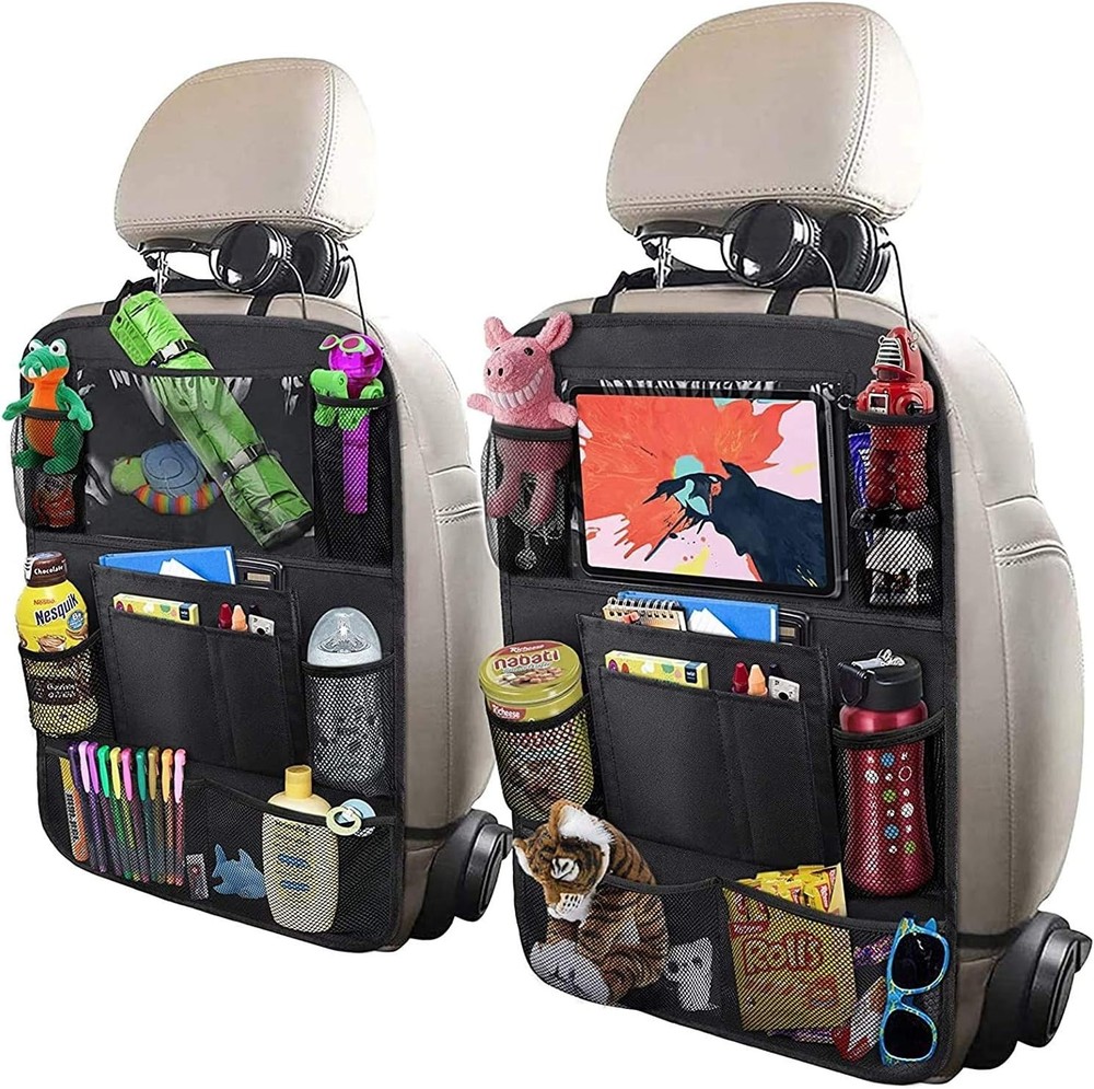 Versatile Car Backseat Organizer with Waterproof Material & Quick-Release Straps