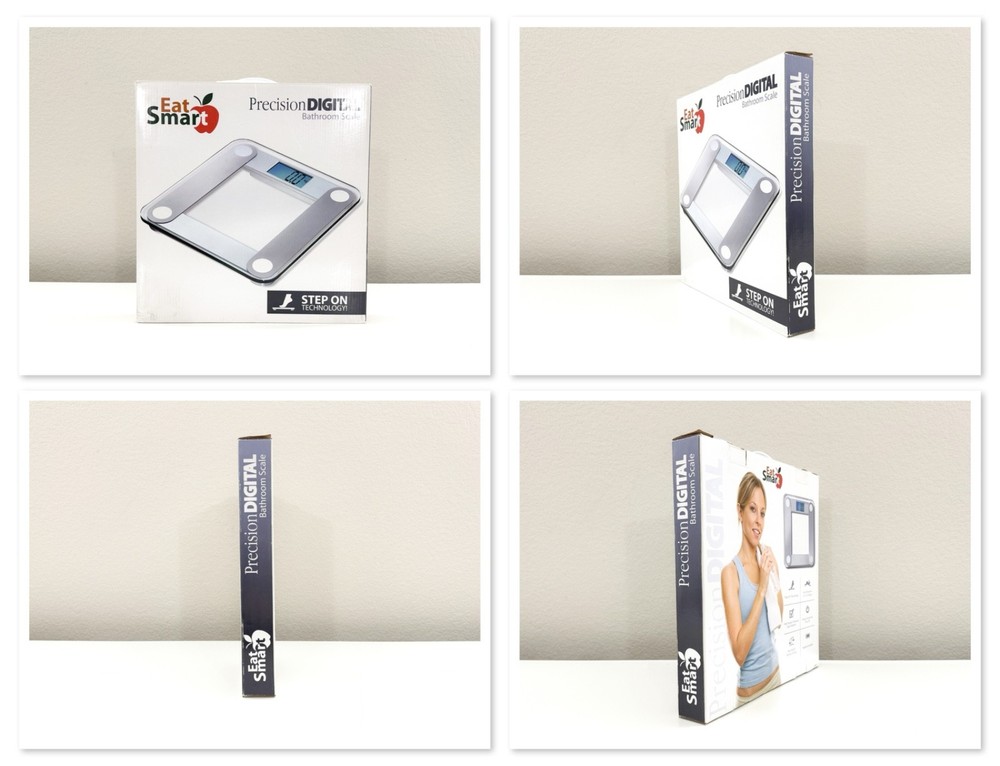 EatSmart Precision Digital Bathroom Scale X-Large Lighted Display 400lb Limit