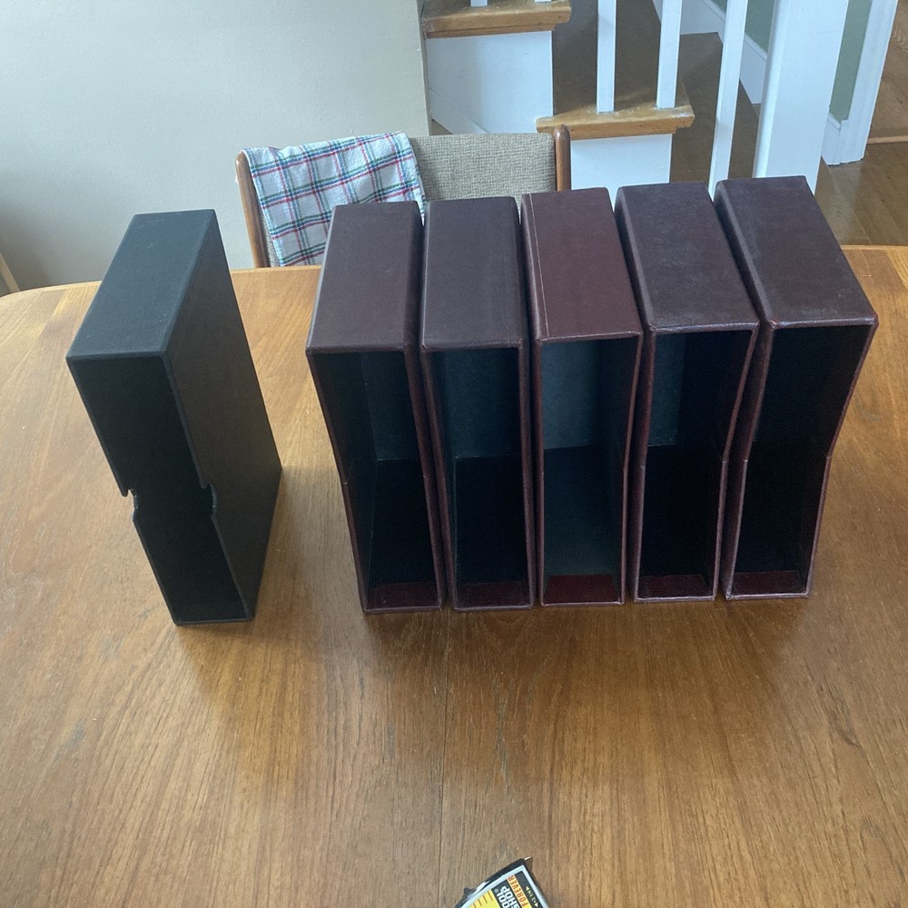 Lot Of 6 Slipcases/Album Covers Size About 11x8x2-3/8”, See Pictures