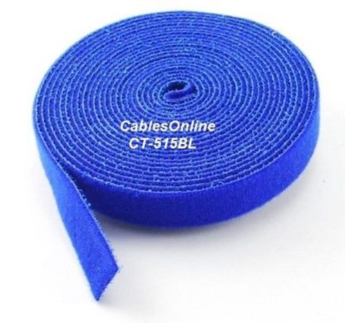 Wrap Hook & Loop Cable Tie 15 ft./Roll Blue, CT-515BL