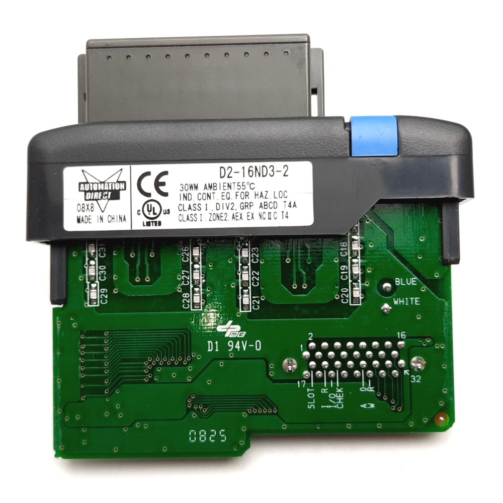 Automation Direct D2-16ND3-2 DL205 PLC Input Module, 16-Point, Voltage: 24VDC