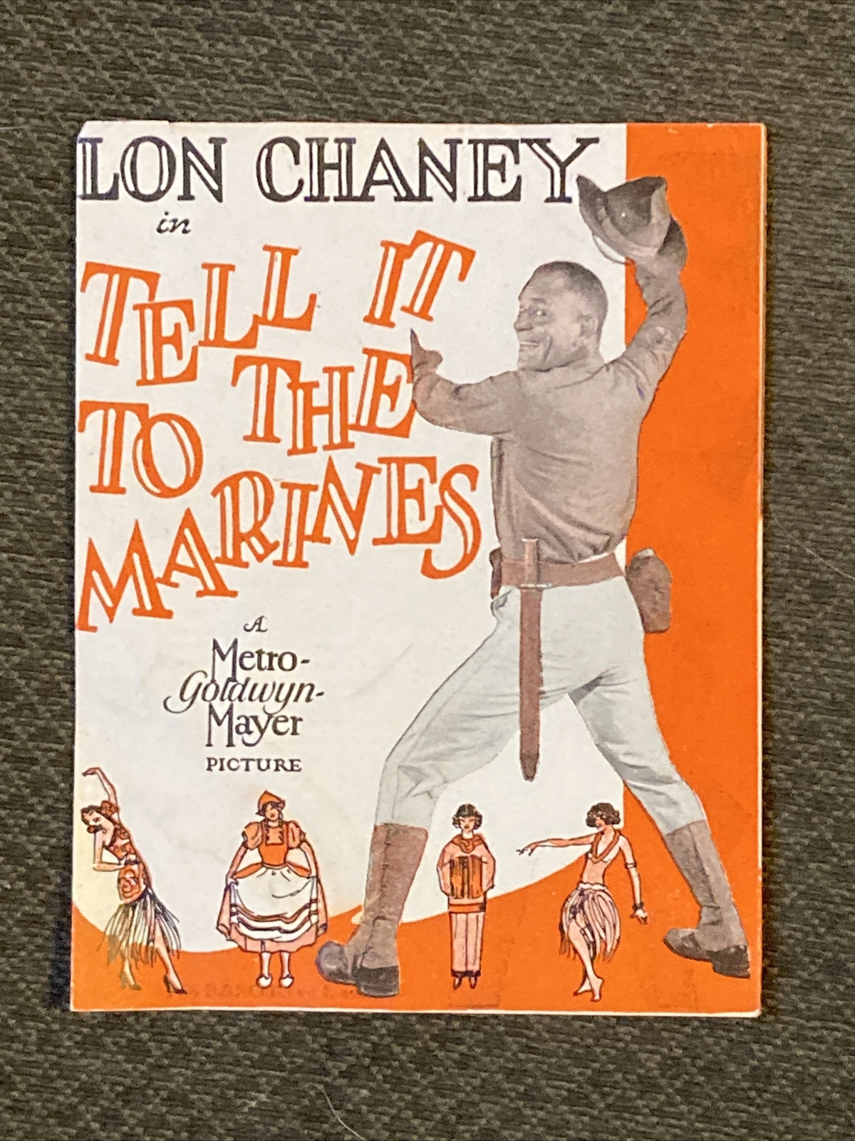 Tell It To The Marines  - Original 1926  Lon Chaney Movie Herald
