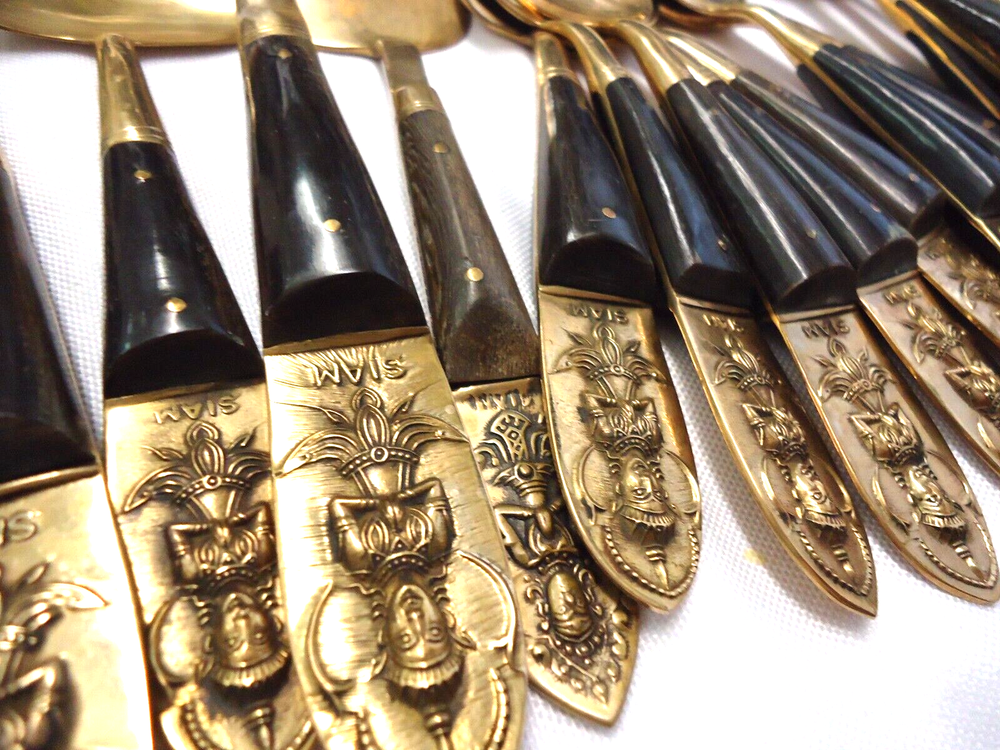 SIAM BRASS FLATWARE 24-pieces