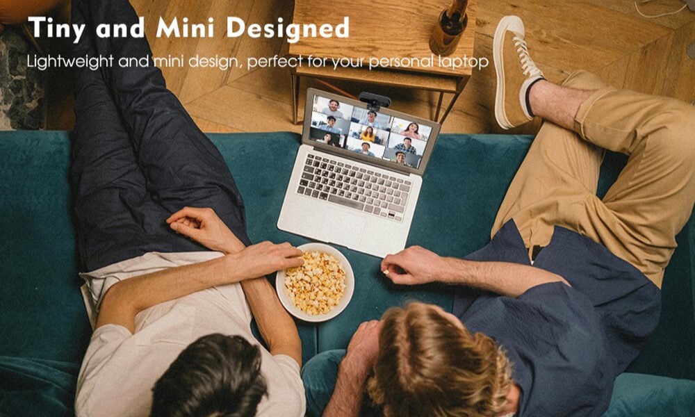 TOALLIN 4K UHD AutoFocus Webcam with Privacy Cover Noise Canceling Microphone