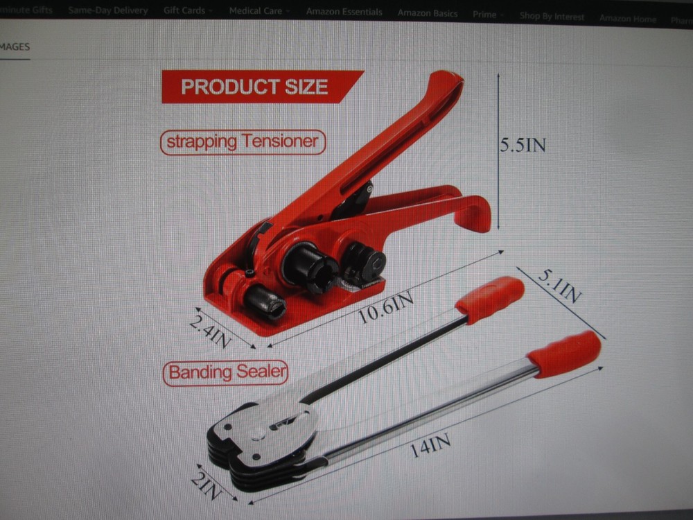 VEVOR Packaging Banding Strapping Kit PP Strapping Tensioner