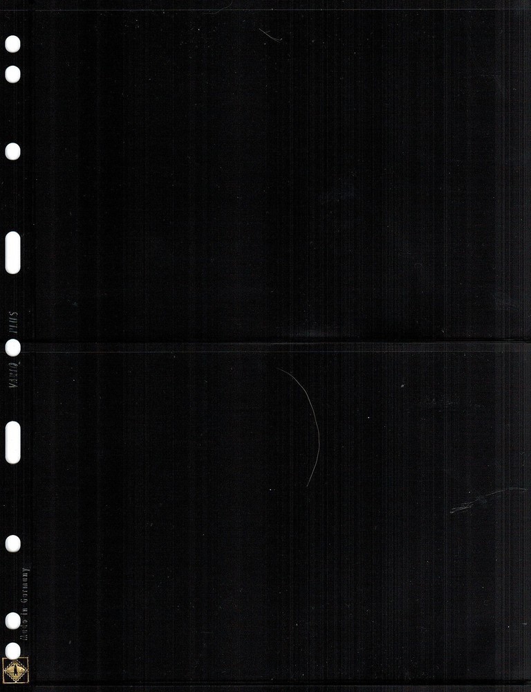 5 VARIO PLUS 2S Pocket Pages for Stamp, Currency & Collecting, Clear & Black