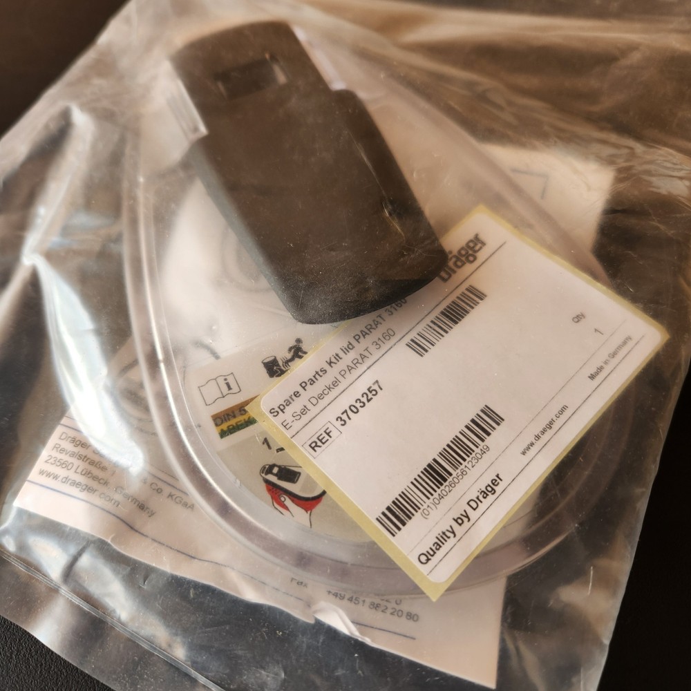 Drager E-filter with spare lid
