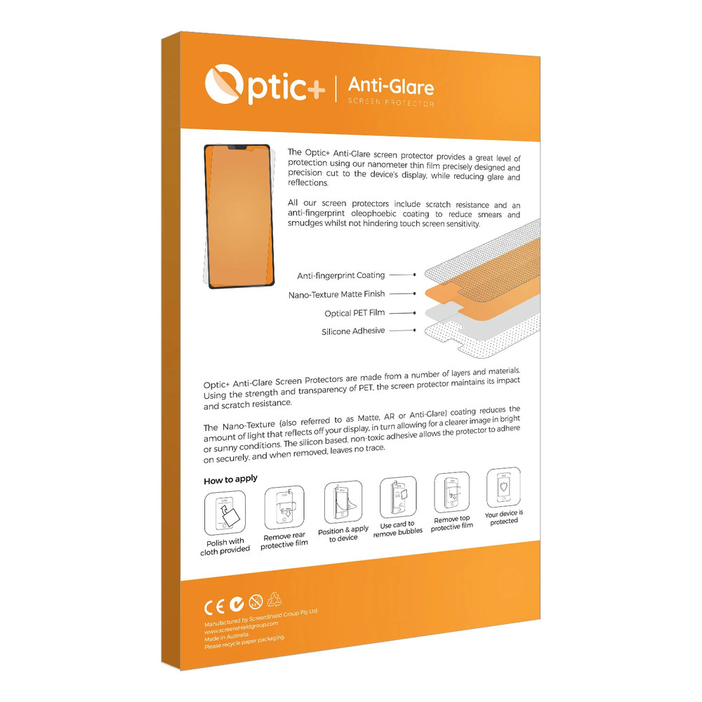 Optic+ Anti-Glare Screen Protector for SkyCaddie Pro 5X