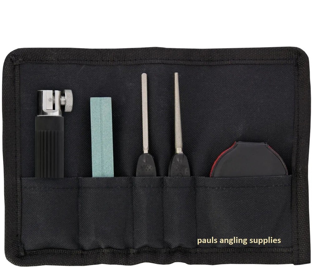 NGT Hook Sharpening Kit File Vice Tool Clamp Magnifying Glass Sharpener Stone