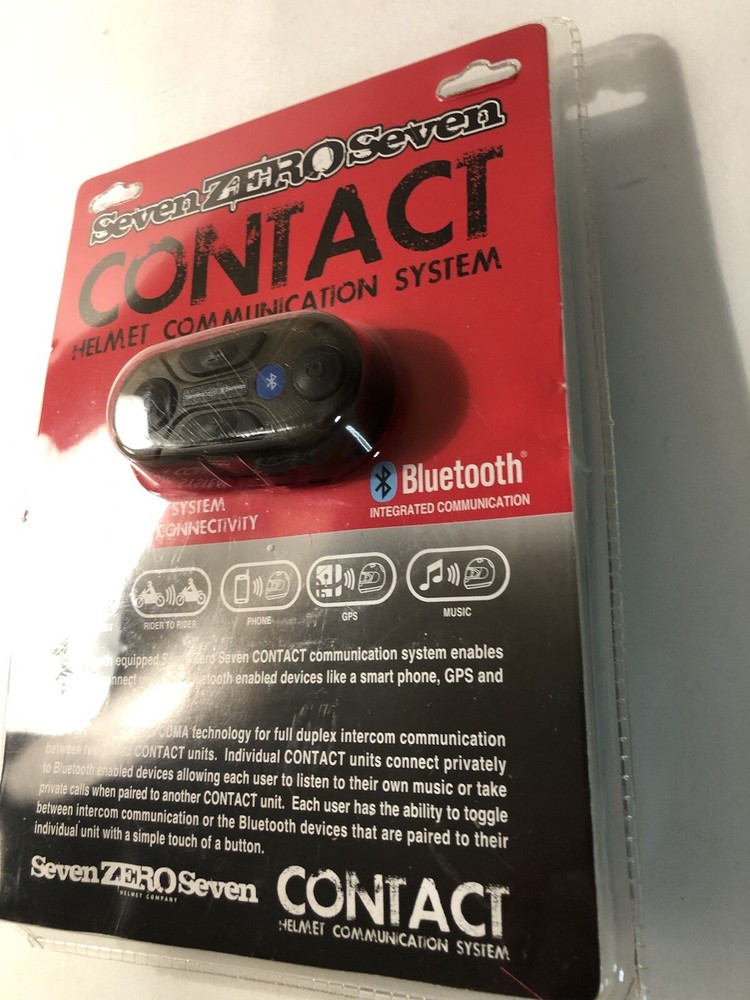 Seven Zero Seven Contact Helmet Communication System with Bluetooth.