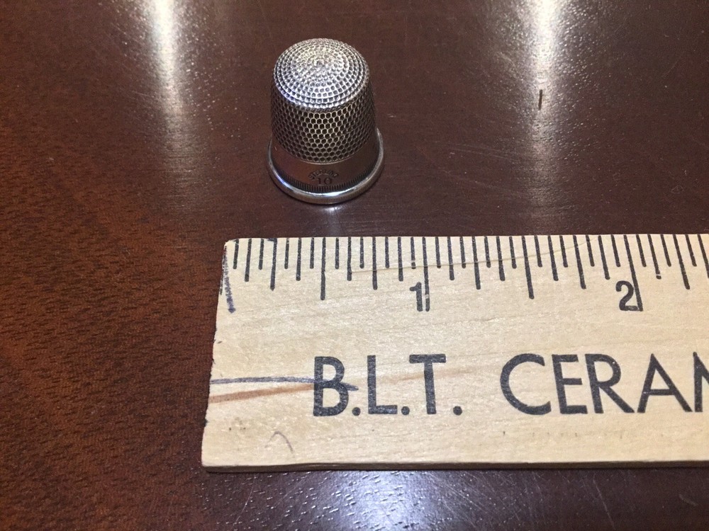 Vintage Sterling Silver Thimble Size #10