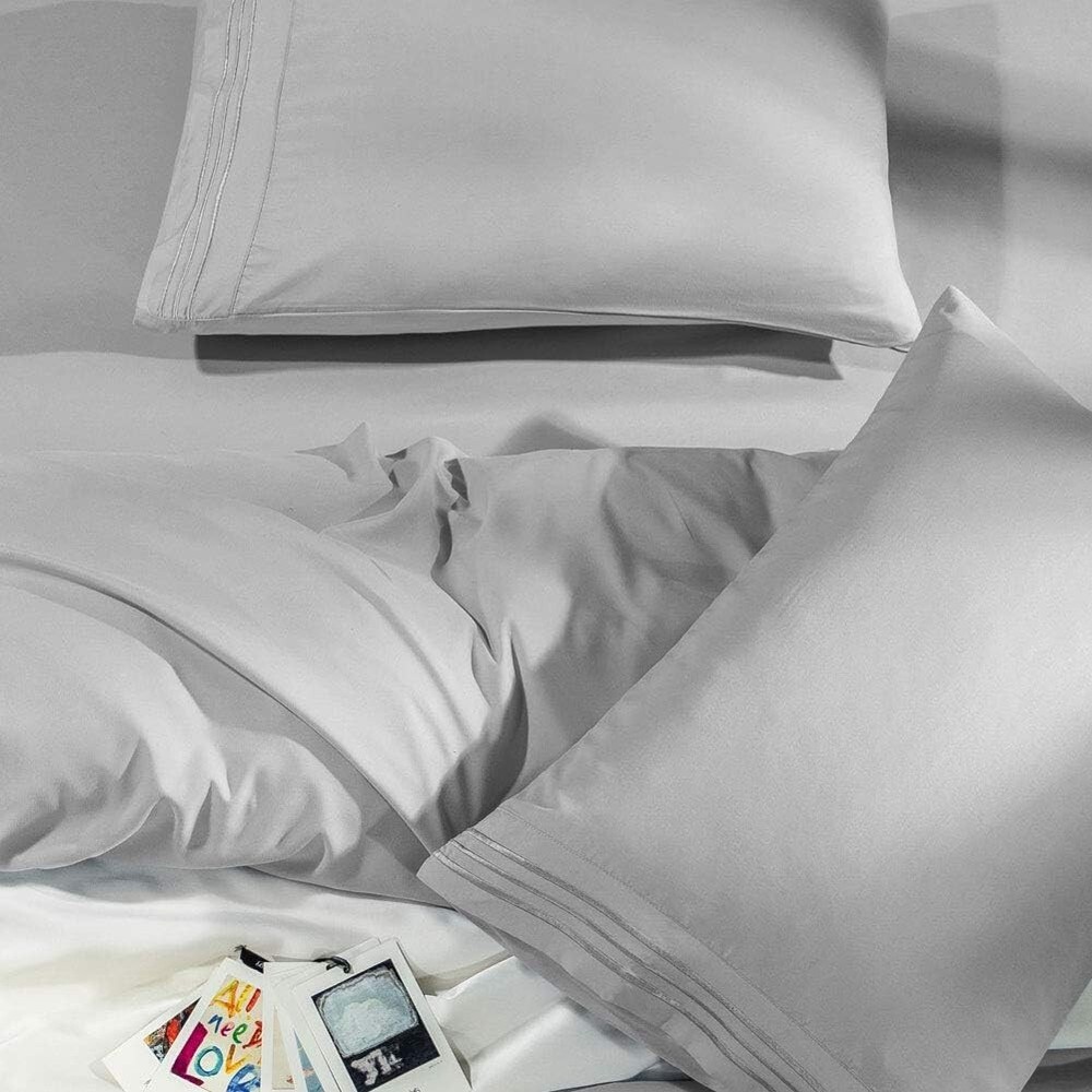 Deep Pocket King Bed Sheet Set - 1800 Thread Count Microfiber, Soft & Stylish