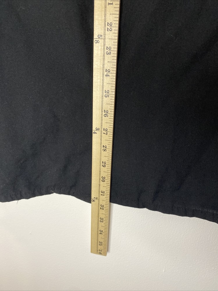 PINNACLE HD SOLID BLACK MEDIUM 8 BUTTON COTTON BLEND CHEFS COOK UNIFORM COAT