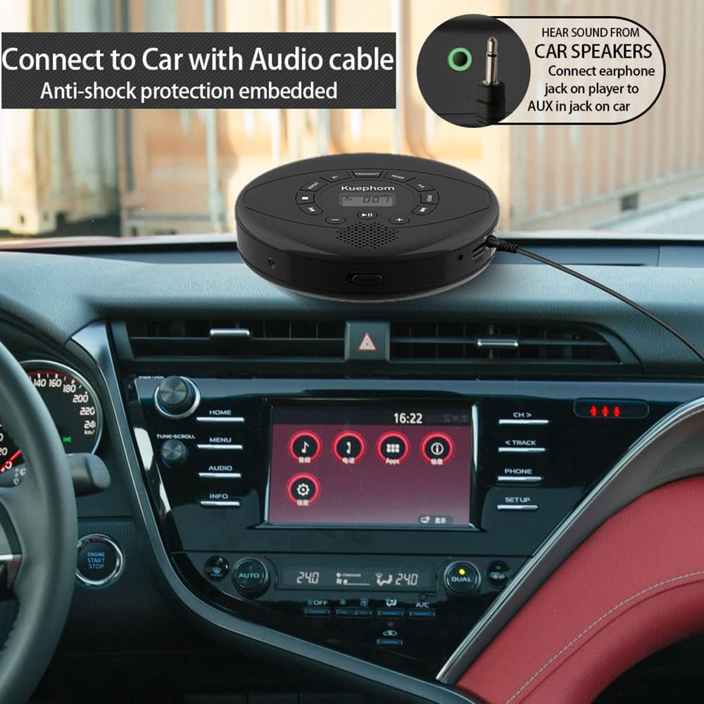 CD Player Portable,Discman Rechargeable,Walkman CD Player with Speaker, Headphon