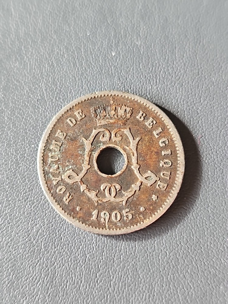 Belgium 5 Centimes Coin 1905