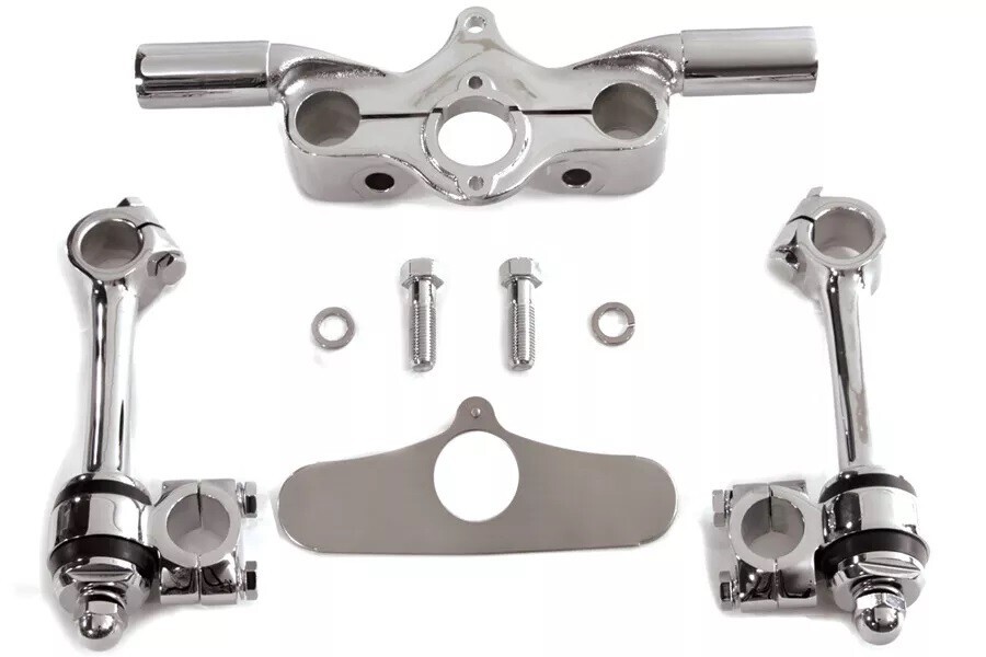 Flanders Spring Fork Riser/Tree Kit fits Harley Davidson 25-2255